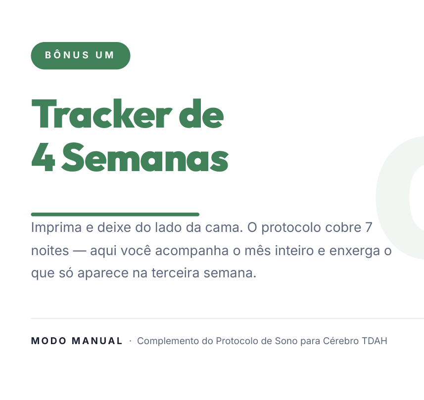 Capa do Tracker de 4 Semanas