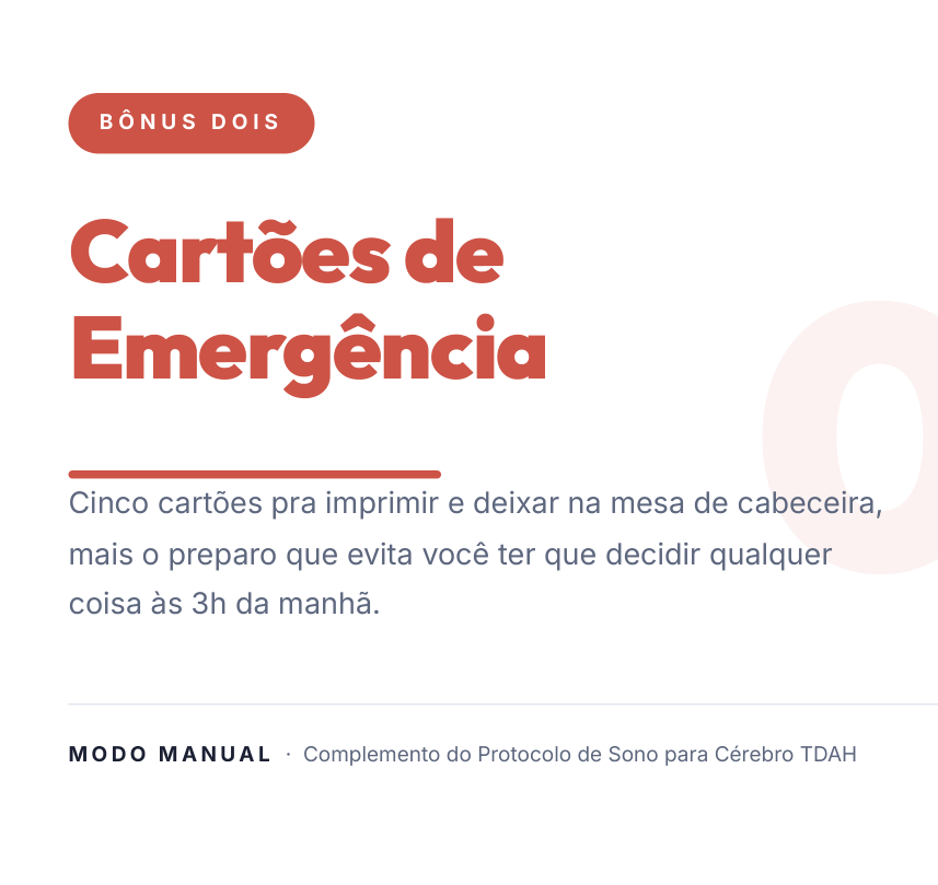 Capa dos Cartões de Emergência